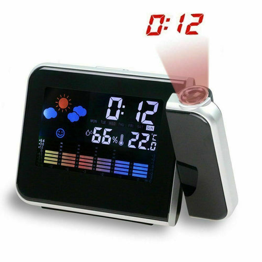 Reloj Despertador Con Proyector Alarma Calendario