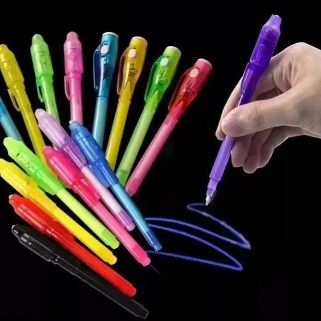 Editar: Pack 12 Lápices Invisible Con Tinta Uv - imagen 1