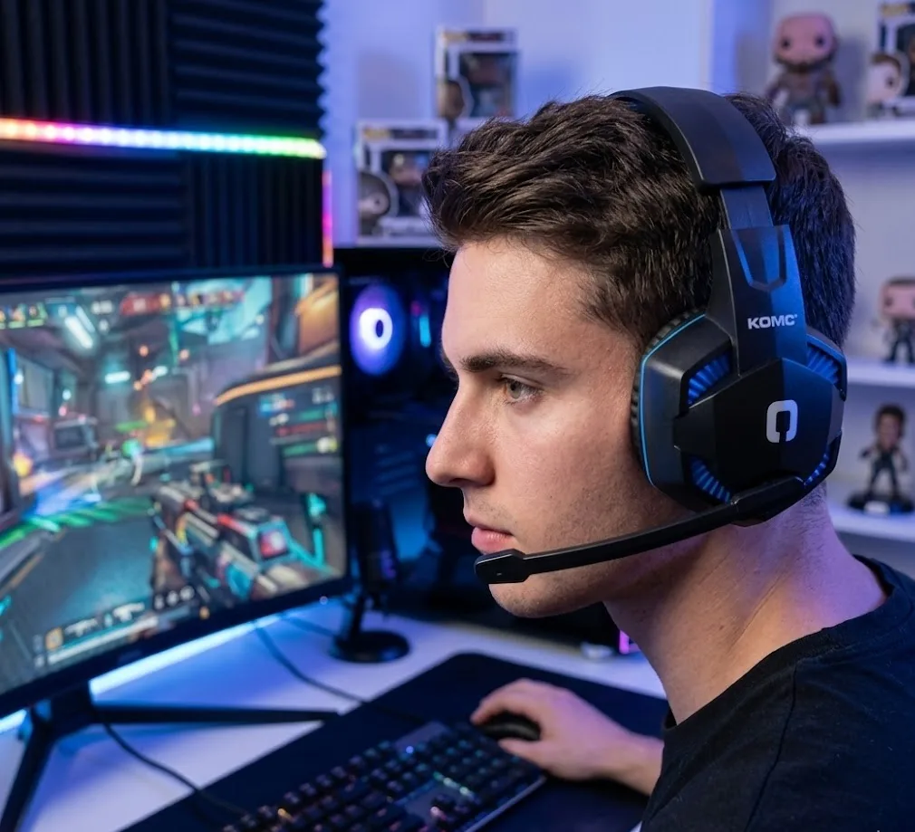 Audífono Gamer Estéreo Komc G302 - imagen 2