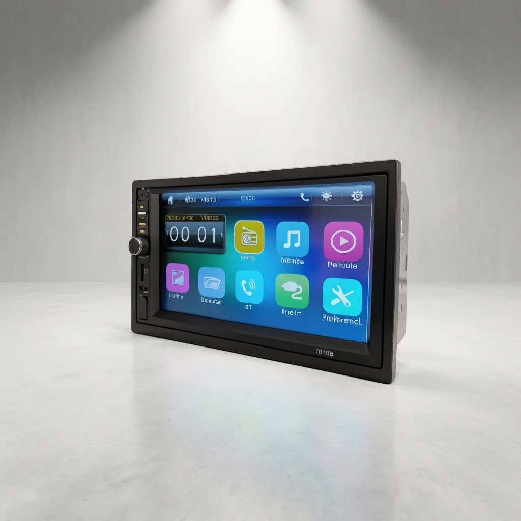 Radio Para Auto Con Pantalla 7” Touch, Con Bisel, Control Remoto Y Mando Para Volante. - imagen 8