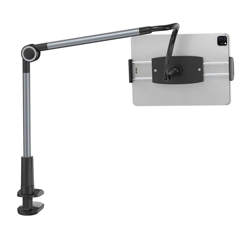 Soporte Para Tablet De 1 Mts En Aluminio Con Brazo Flexible, Ajustable Y Gancho - imagen 3