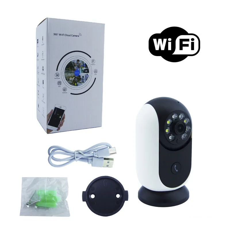 Camara De Vigilancia IP WIFI Con Sensor De Movimiento, Boton De Llamada De Emergencia Y Utiliza APP 390EYES - imagen 1