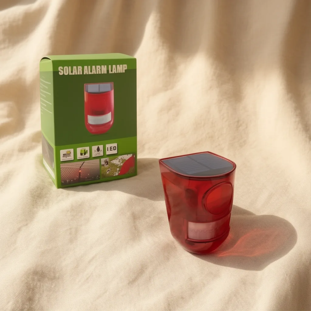 Alarma Sirena Con Baliza Solar Y Sensor De Movimiento Recargable. - imagen 6