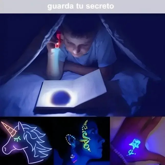 Editar: Pack 12 Lápices Invisible Con Tinta Uv - imagen 2